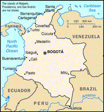 Colombia map